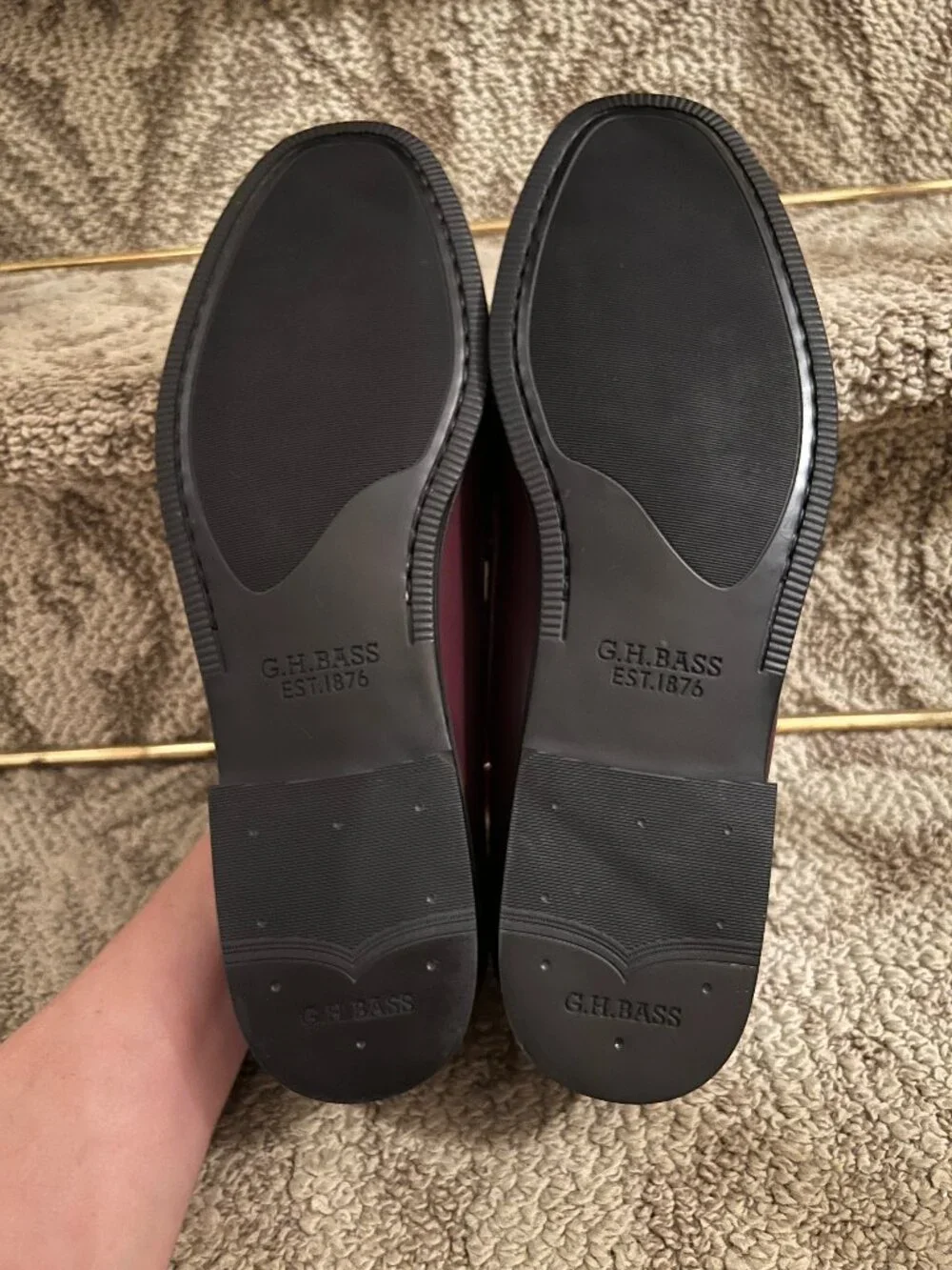 NWOB Men's G.H. Bass Weejuns Horsebit Loafers Shoes in Cordovan Wine US Size 12